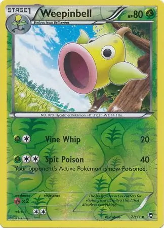 Furious Fists Weepinbell #2/111 reverse holo